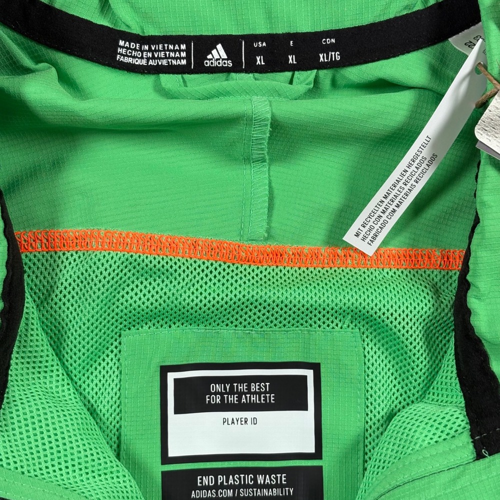 Miami Hurricanes Adidas Miami Nights Strategy Half-Zip Short Sleeve Jacket - XL - Picture 3 of 10